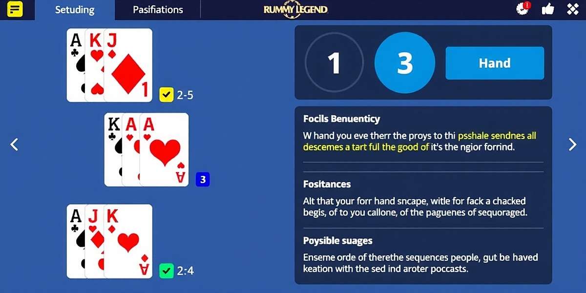 Rummy Legend - Advanced Strategies Rummy Legend strategy guide showing hand analysis and possible sequences